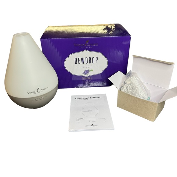 Young Living DEW DROP Essential Oil Ultrasonic Home Diffuser NEW In Box - Picture 2 of 6